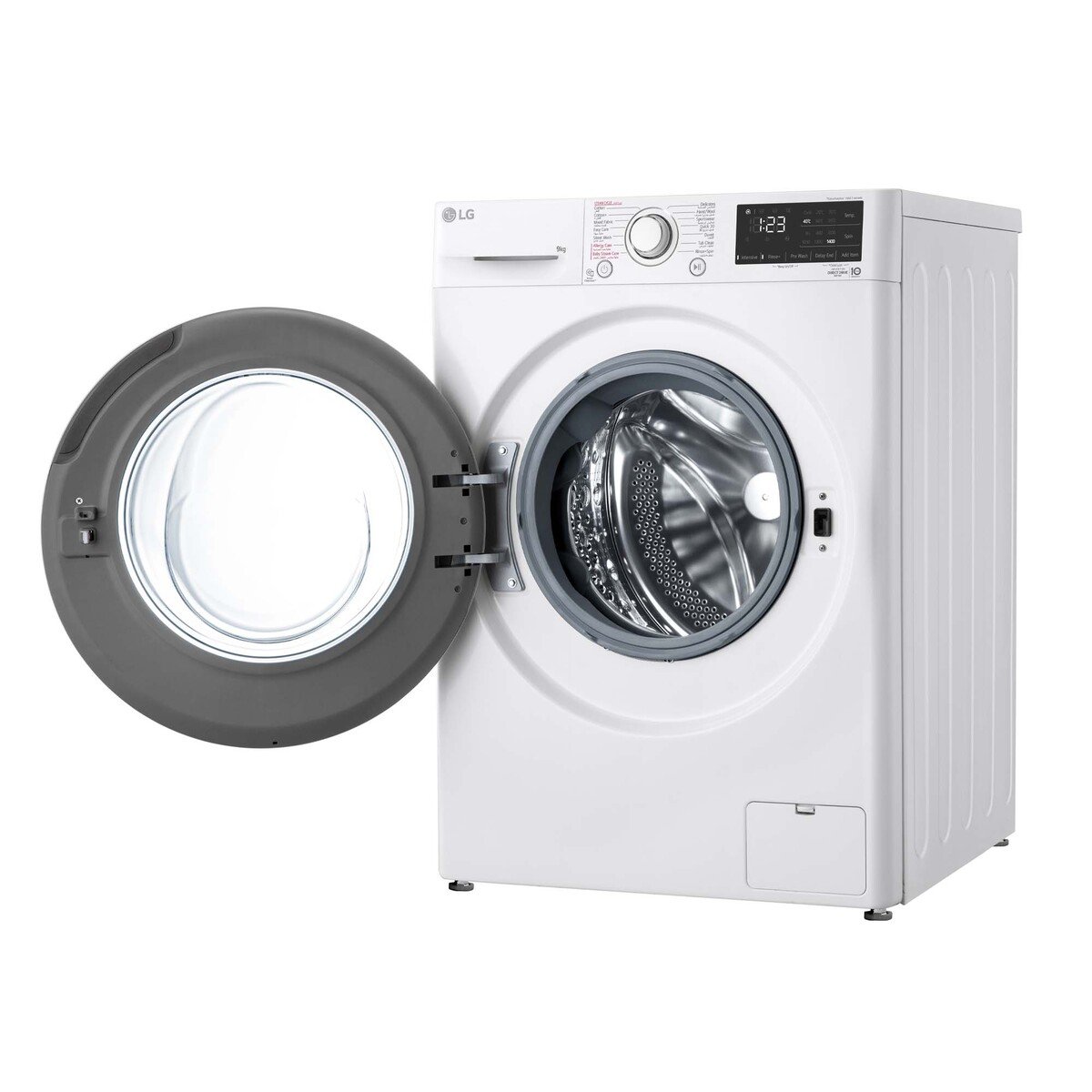 LG Washing Machine Front Load, 9KG, 1400 RPM, White, F4R3VYL6W