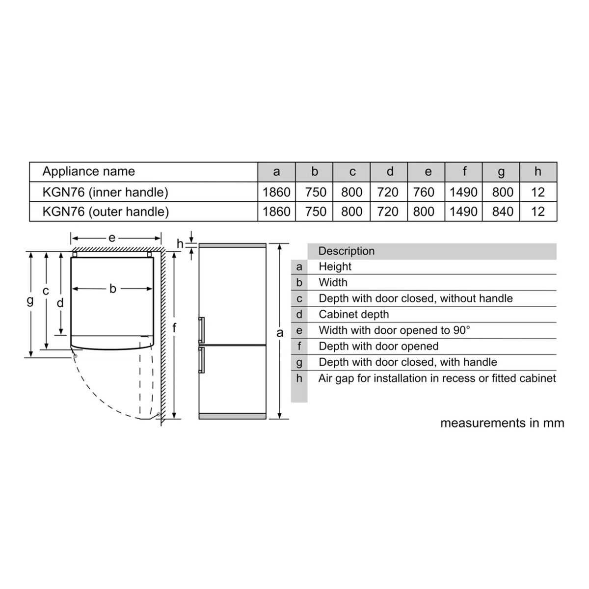 Siemens iQ300 Free Standing Double Door Bottom Freezer Refrigerator, 578 L Gross Capacity, KG76NVI31M