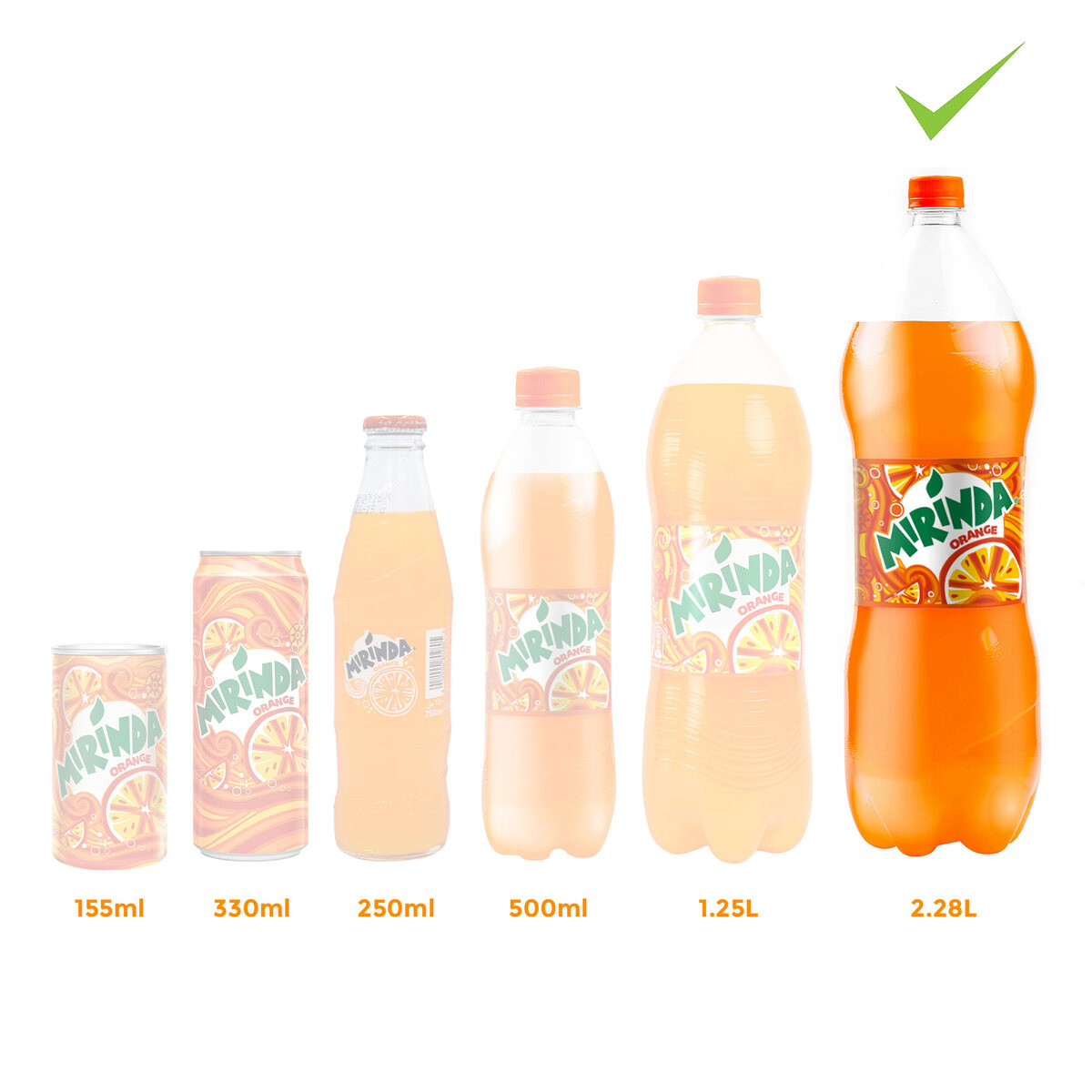 Mirinda Orange Drink 2.28 Litres