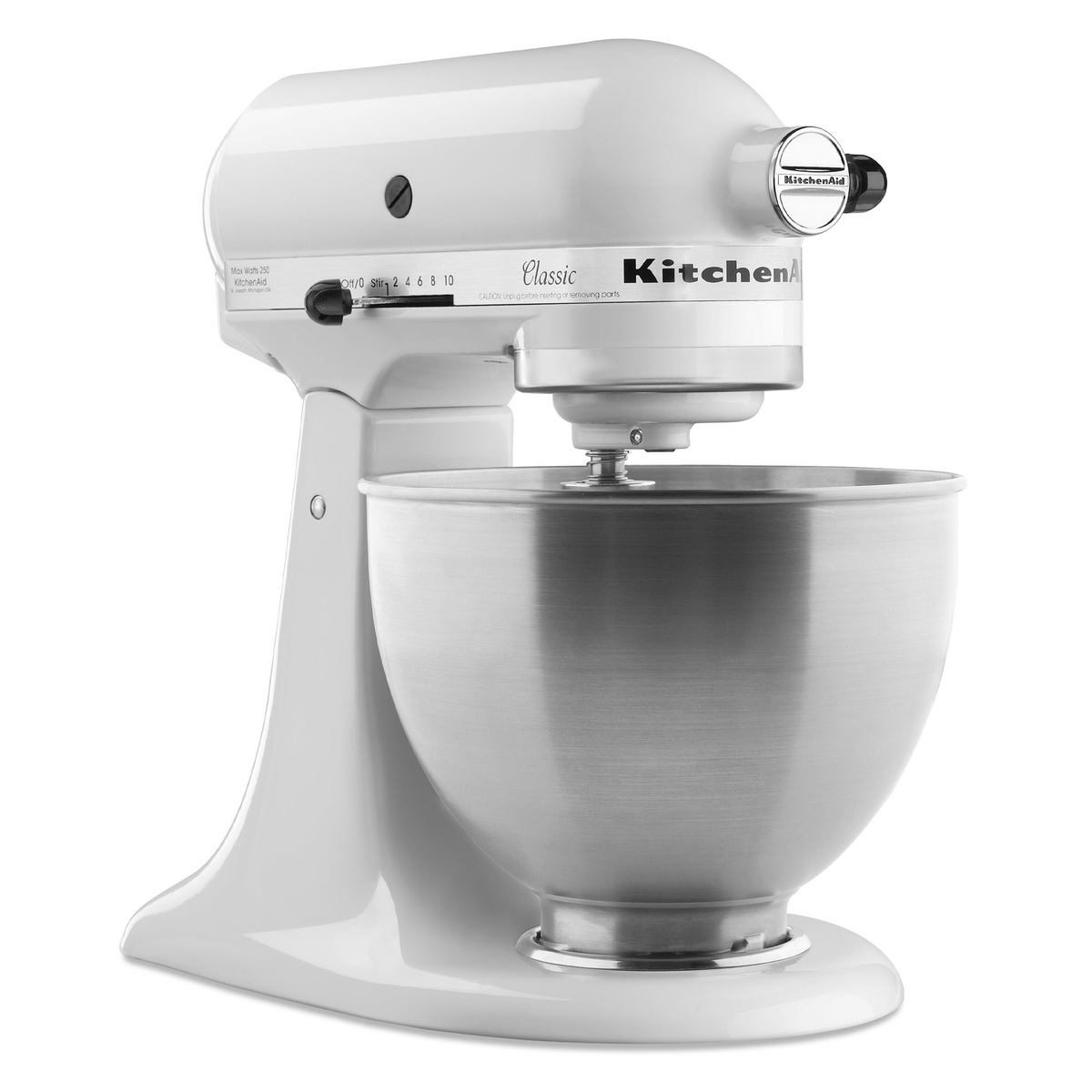 Kitchenaid Classic Stand Mixer, 4.3L, 275W, White, 5K45SSBWH