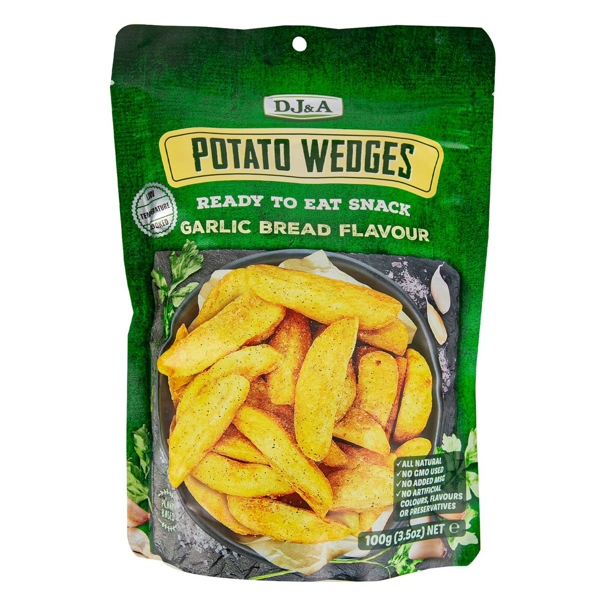 DJ&A Potato Wedges Garlic Bread Flavour 100 g