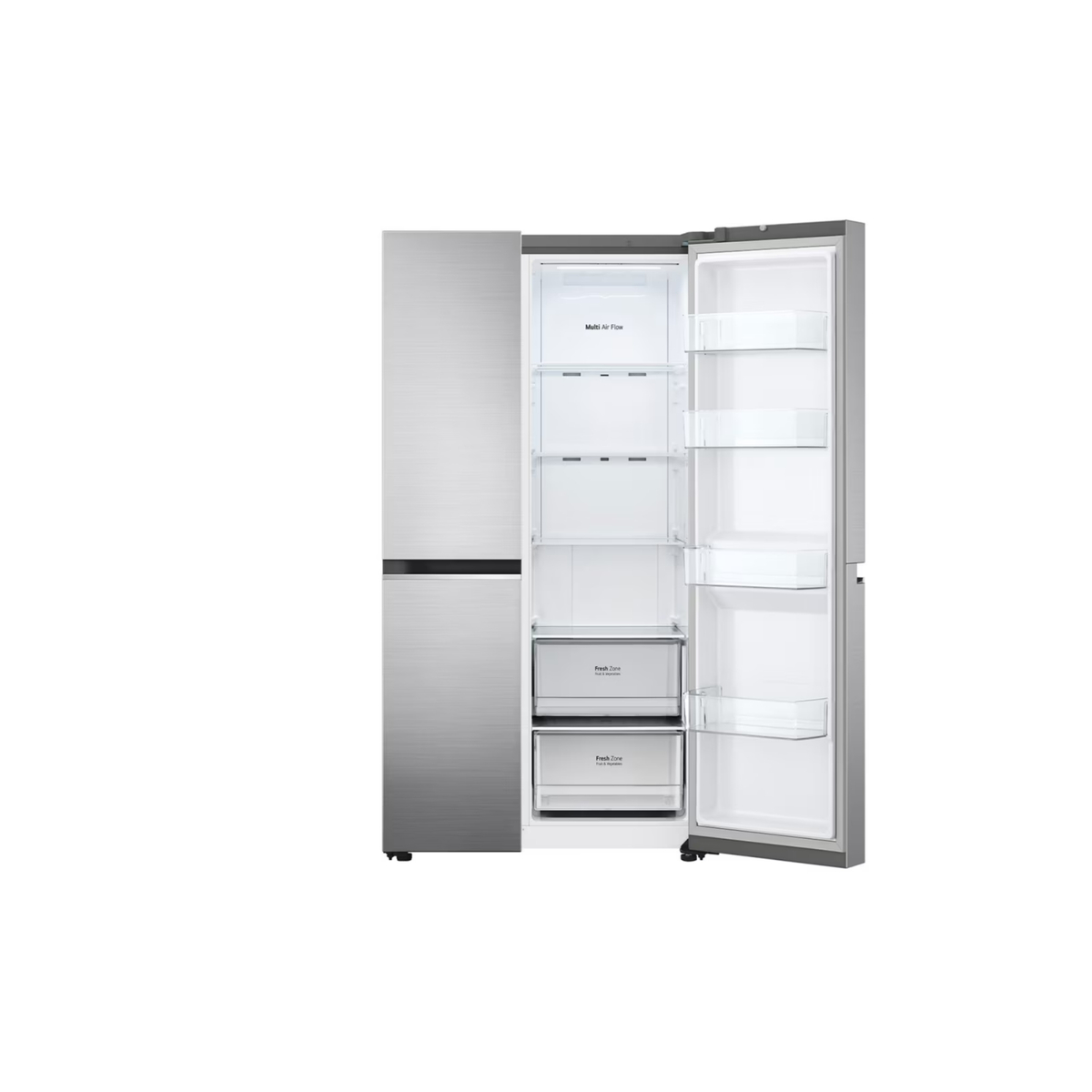 LG Double Door Refrigerator, 626L, Platinum Silver, GR-B267SLWL