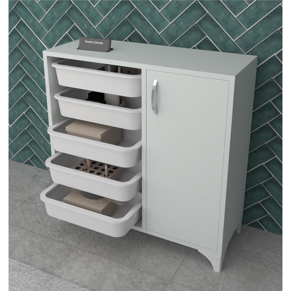 Home Canvas Compo Multifunctional Cabinet (5 Baskets) BF00202