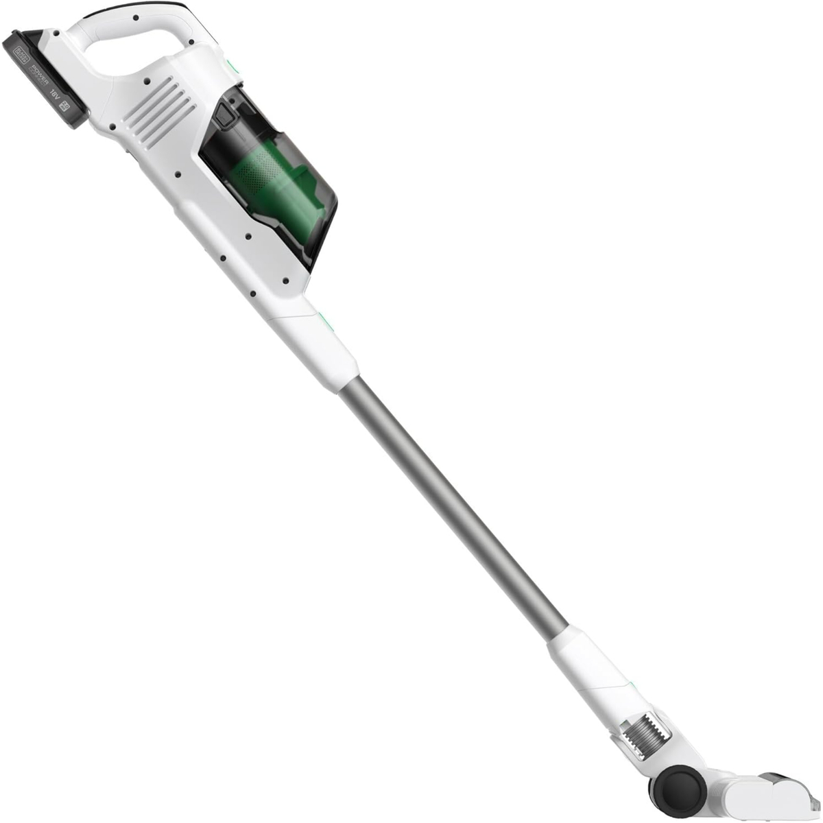 Black+Decker Cordless Stick Vacuum Cleaner, White, REVSV18D1-GB