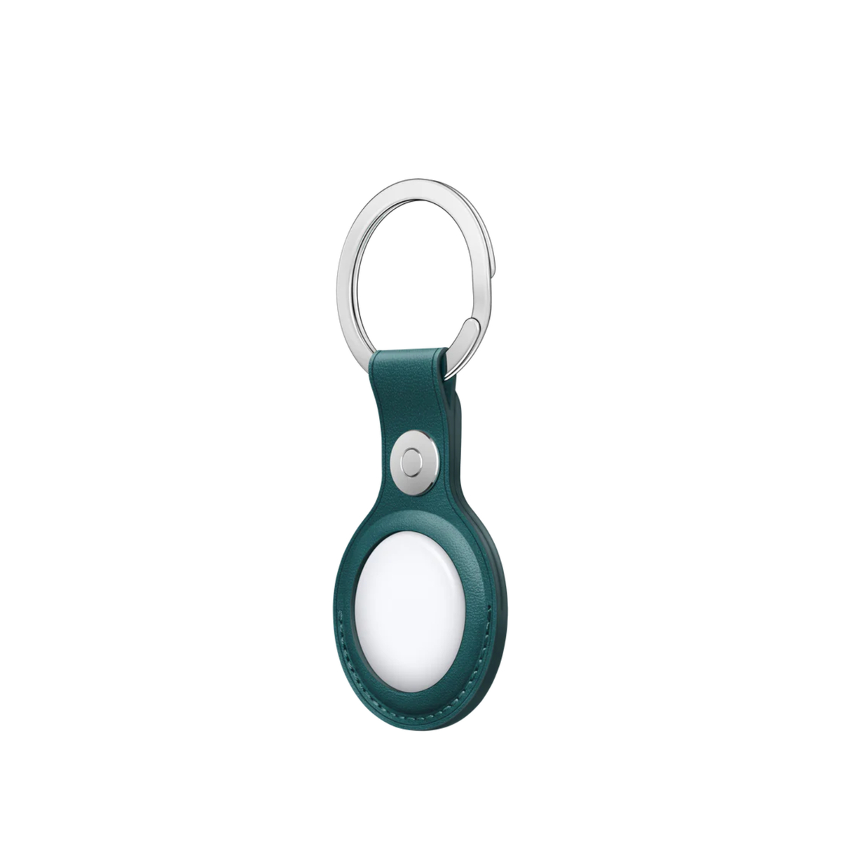 Apple AirTag Leather Key Ring, Forest Green, MM073ZE/A