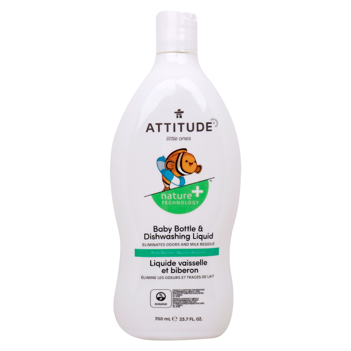 Attitude Baby Bottle & Dishwashing Liquid Pear Nectar -- 23.6 fl