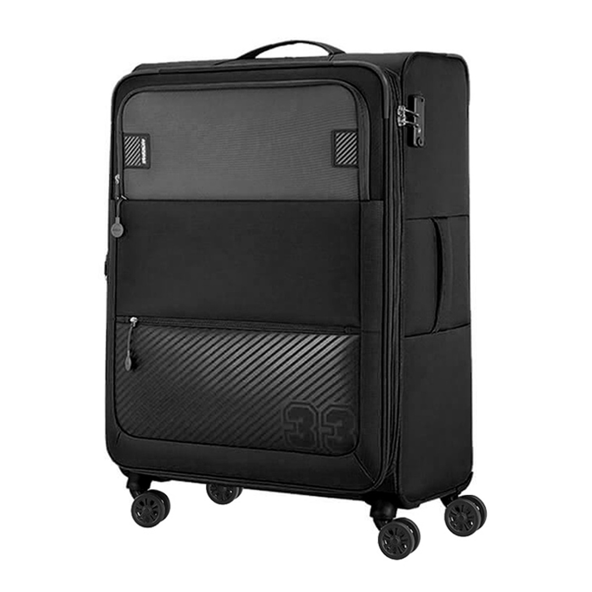 American Tourister Majores Soft Trolley  with TSA Combination Lock, 59  cm, Black