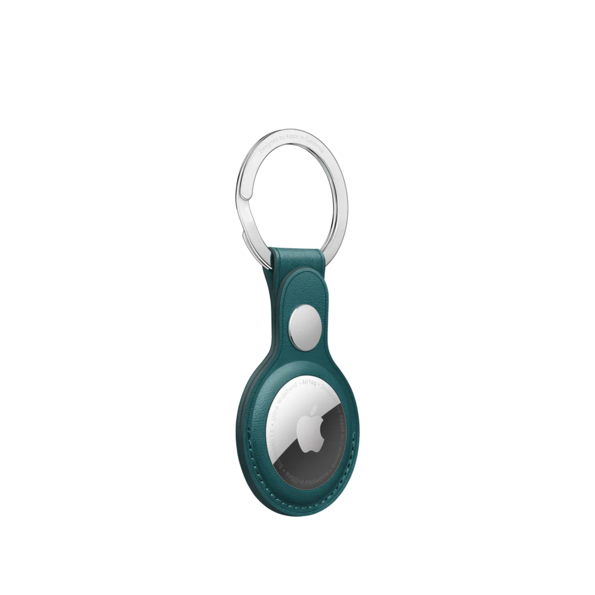 Apple AirTag Leather Key Ring, Forest Green, MM073ZE/A