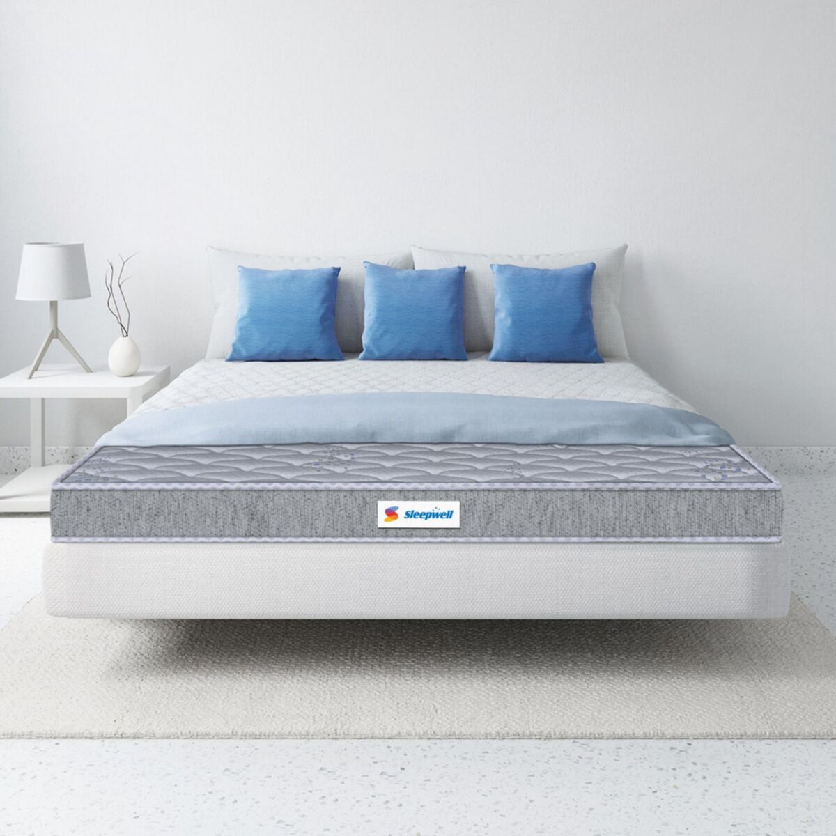 Sleepwell Durafirm 2.0 , Visco Medicated Foam , Super King Bed Size , Medium Firm , Neem Freshce Technology , Anti Sag Mattress (200L x 200W x 15H cm)