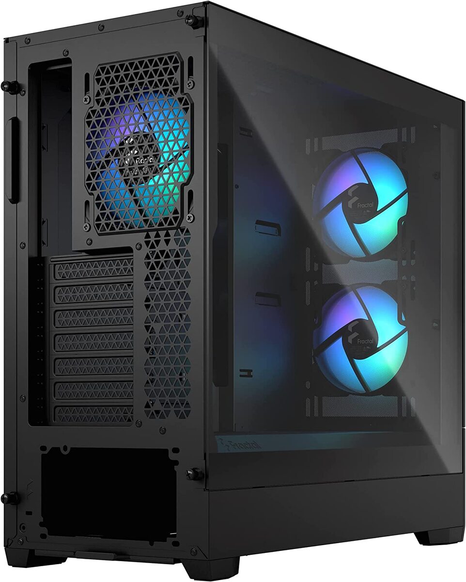 Fractal Design Pop Air Rgb Black Computer Case Tg Clear Tint Tempered Glass