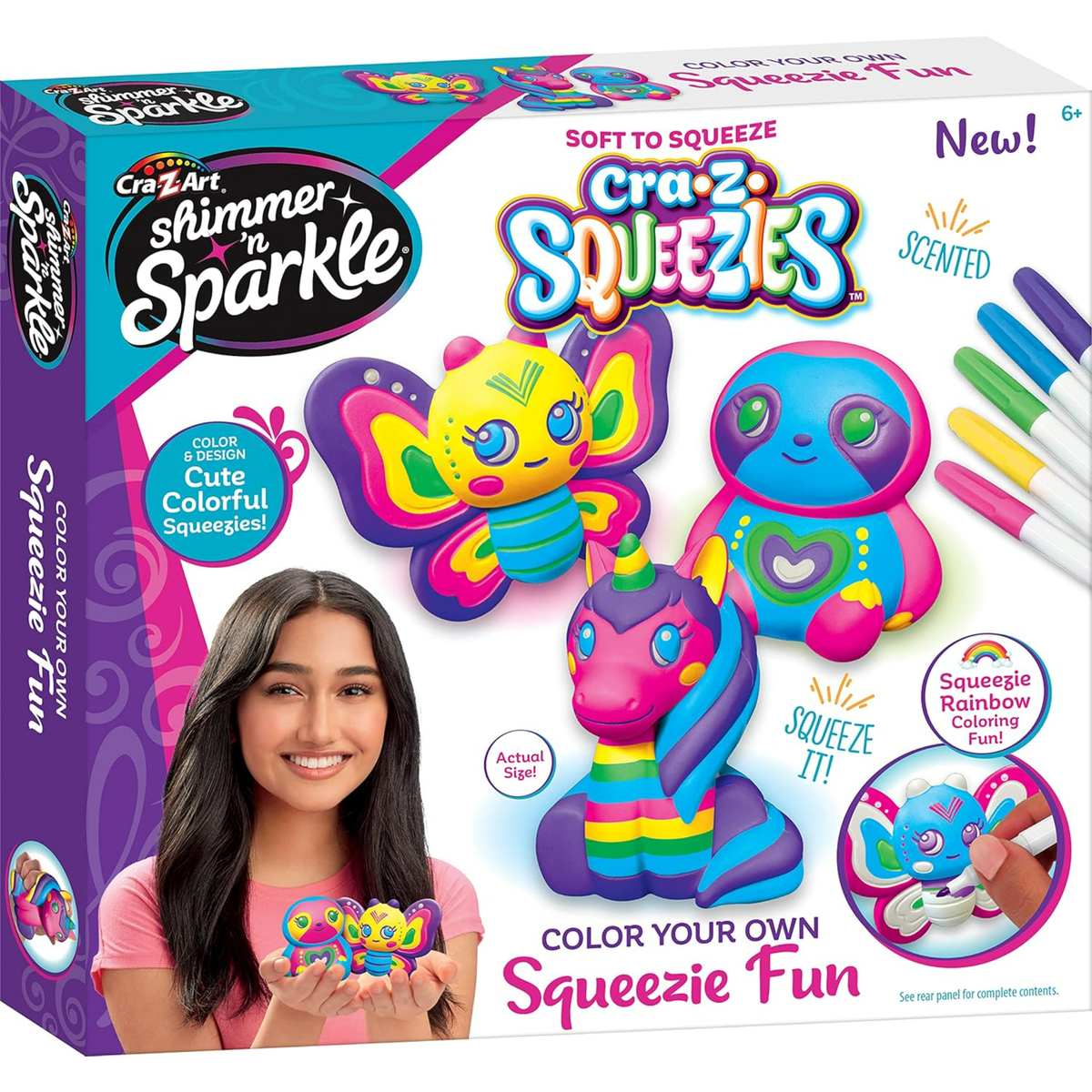 Shimmer N Sparkle Color Your Own Squeezie Fun, SNS-65586