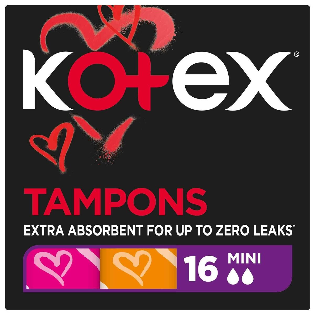 Kotex Tampons Silky Cover Size Mini 16 pcs