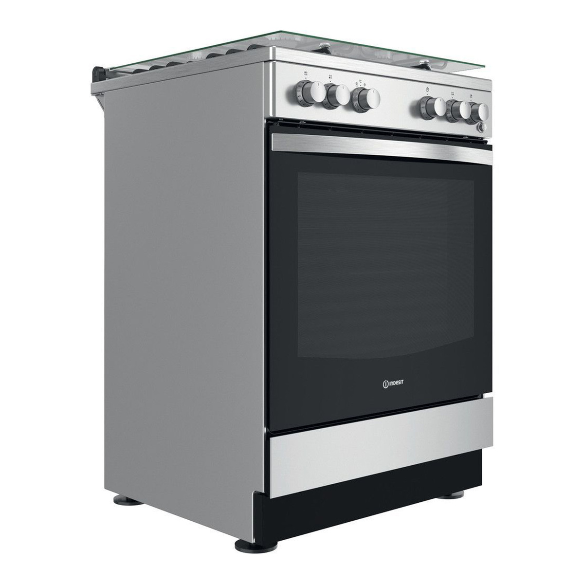 Indesit Gas Cooking Range, 4 Burners, 60 x 60 cm, IS67G1PCX