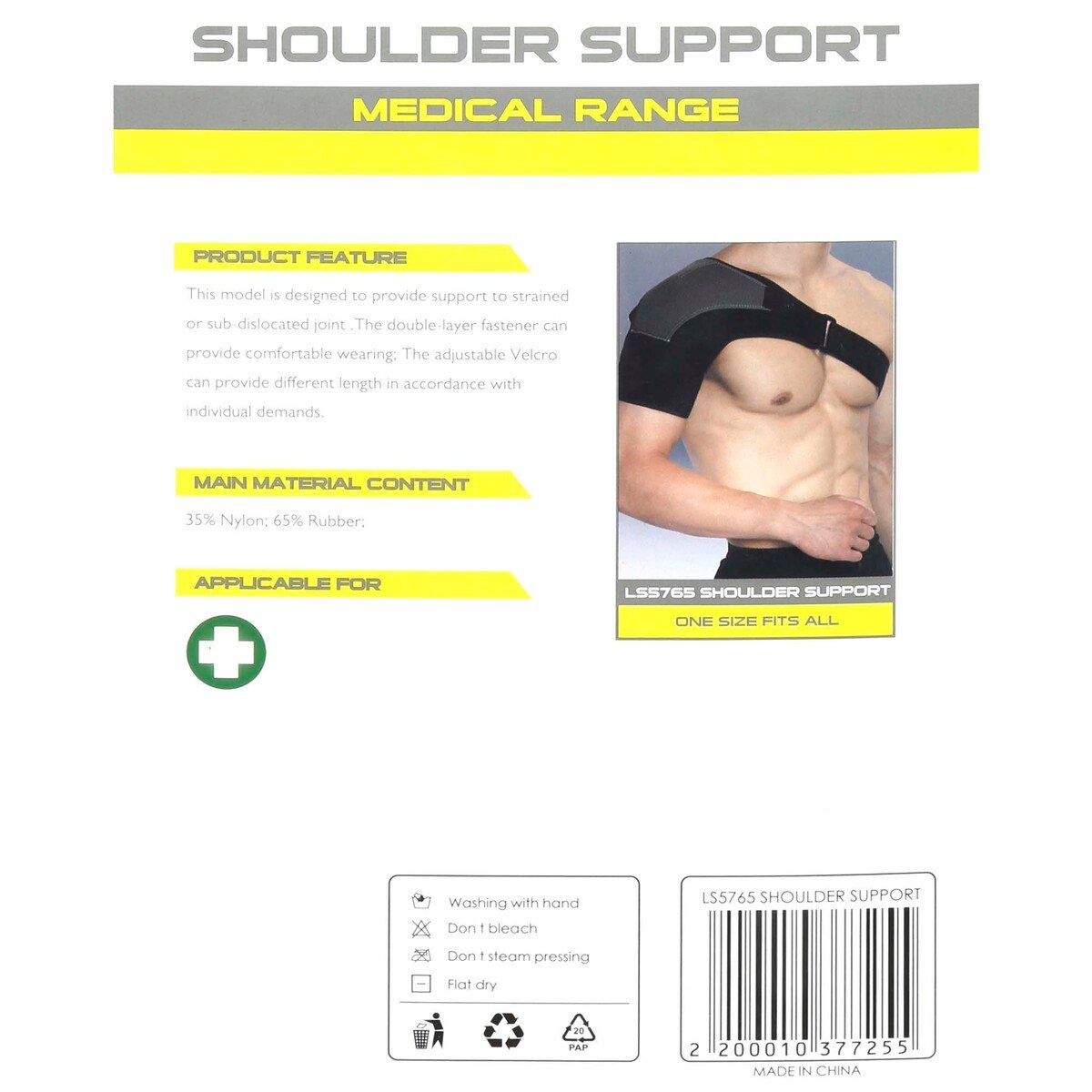 Sports Inc Shoulder Support, Right Shoulder, LS5765