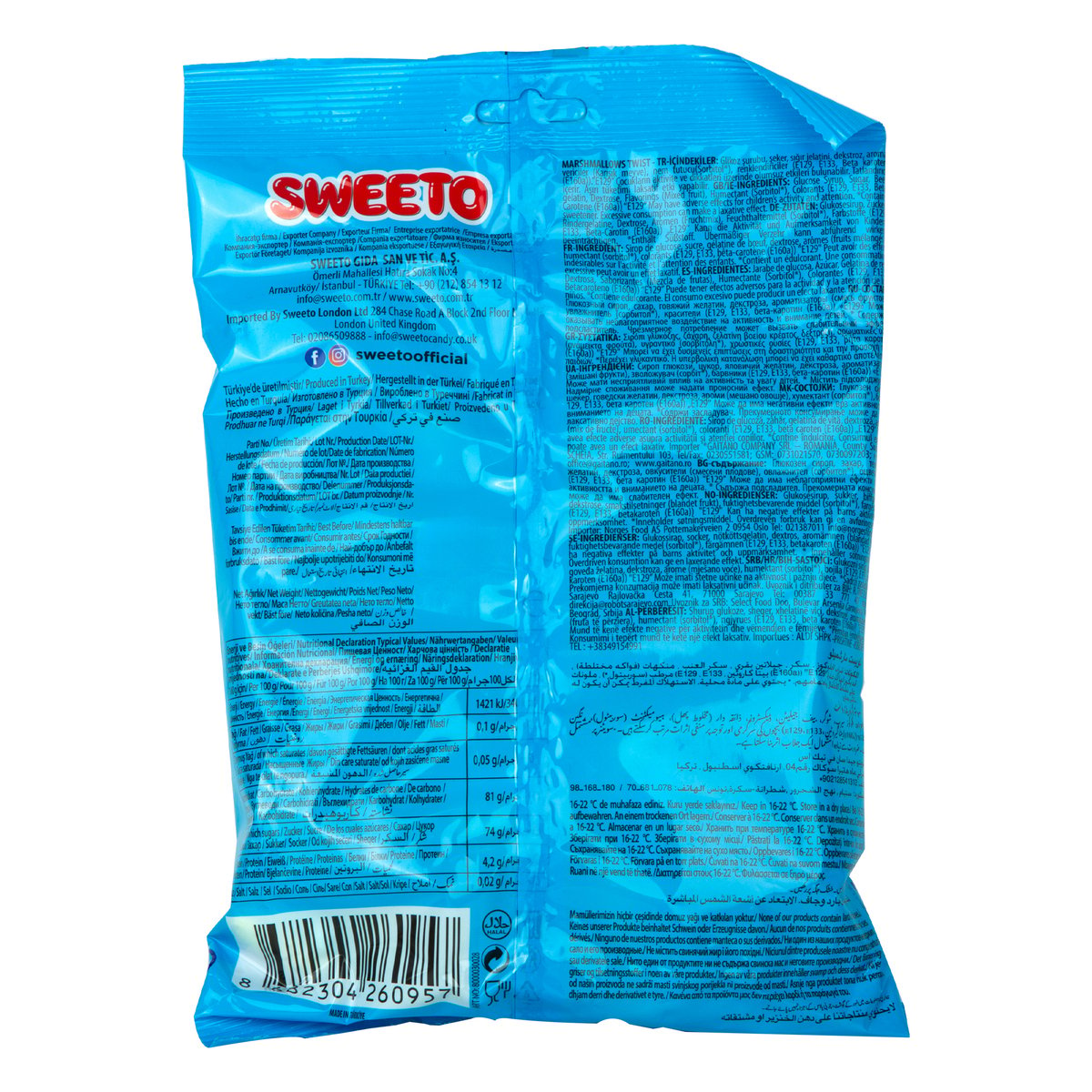 Sweeto Twist Marshmallow 140 g