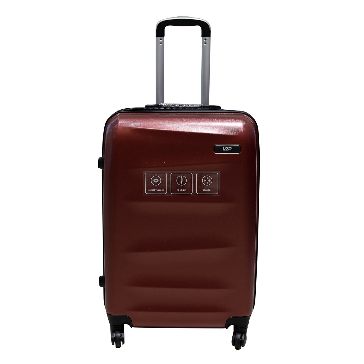 VIP Oakland 4Wheel Hard Trolley 80cm Maroon