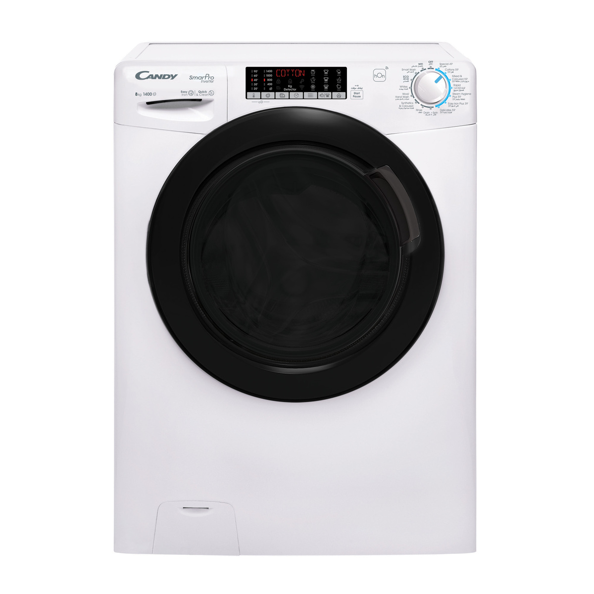 Candy Front Load Washer, 1400 RPM, 8 kg, White, CSO486TWMB6-19