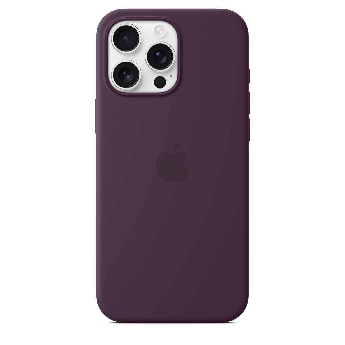 Apple iPhone 16 Pro Max Silicone Case with MagSafe, Plum, MYYW3ZM/A