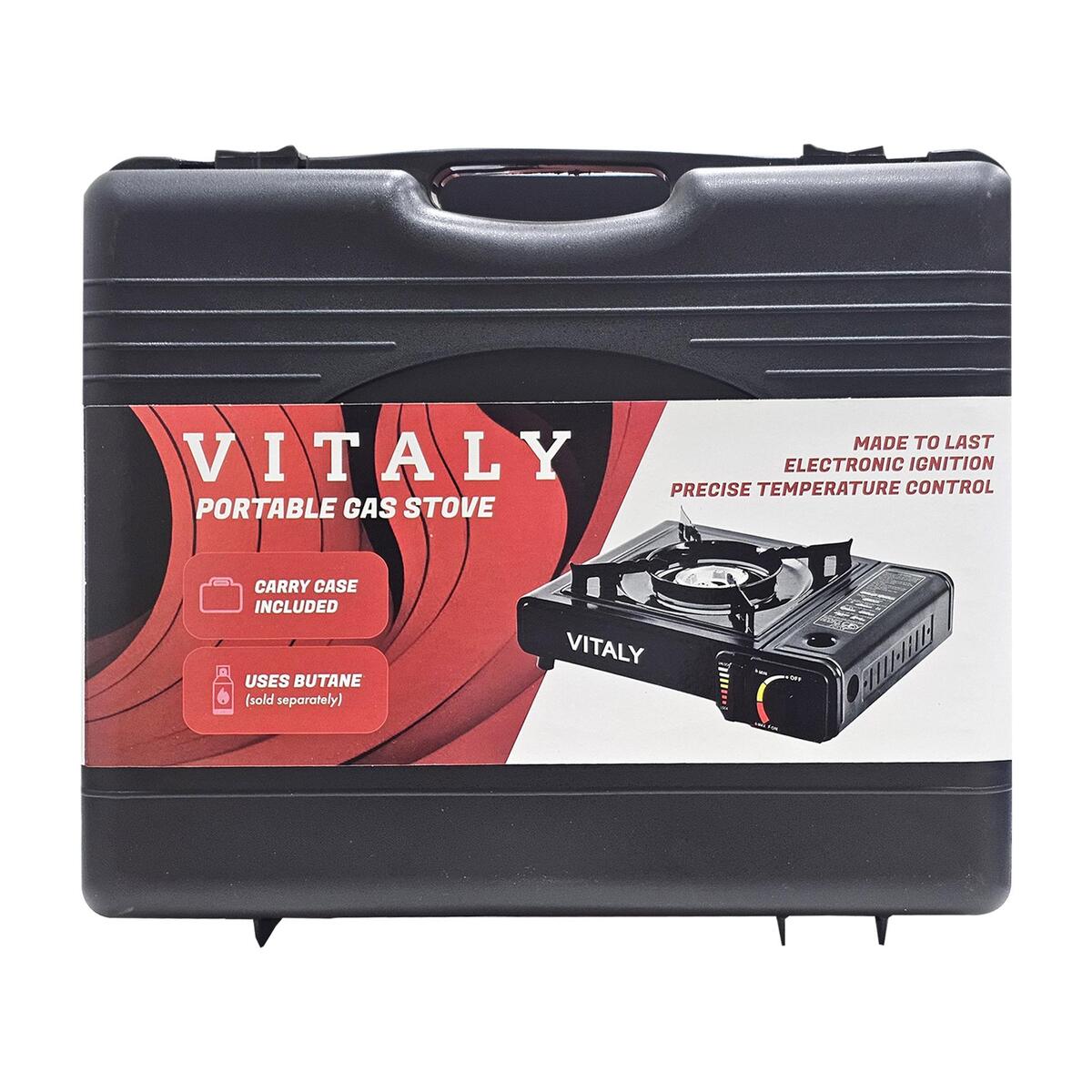 Vitaly Portable Gas Stove Black