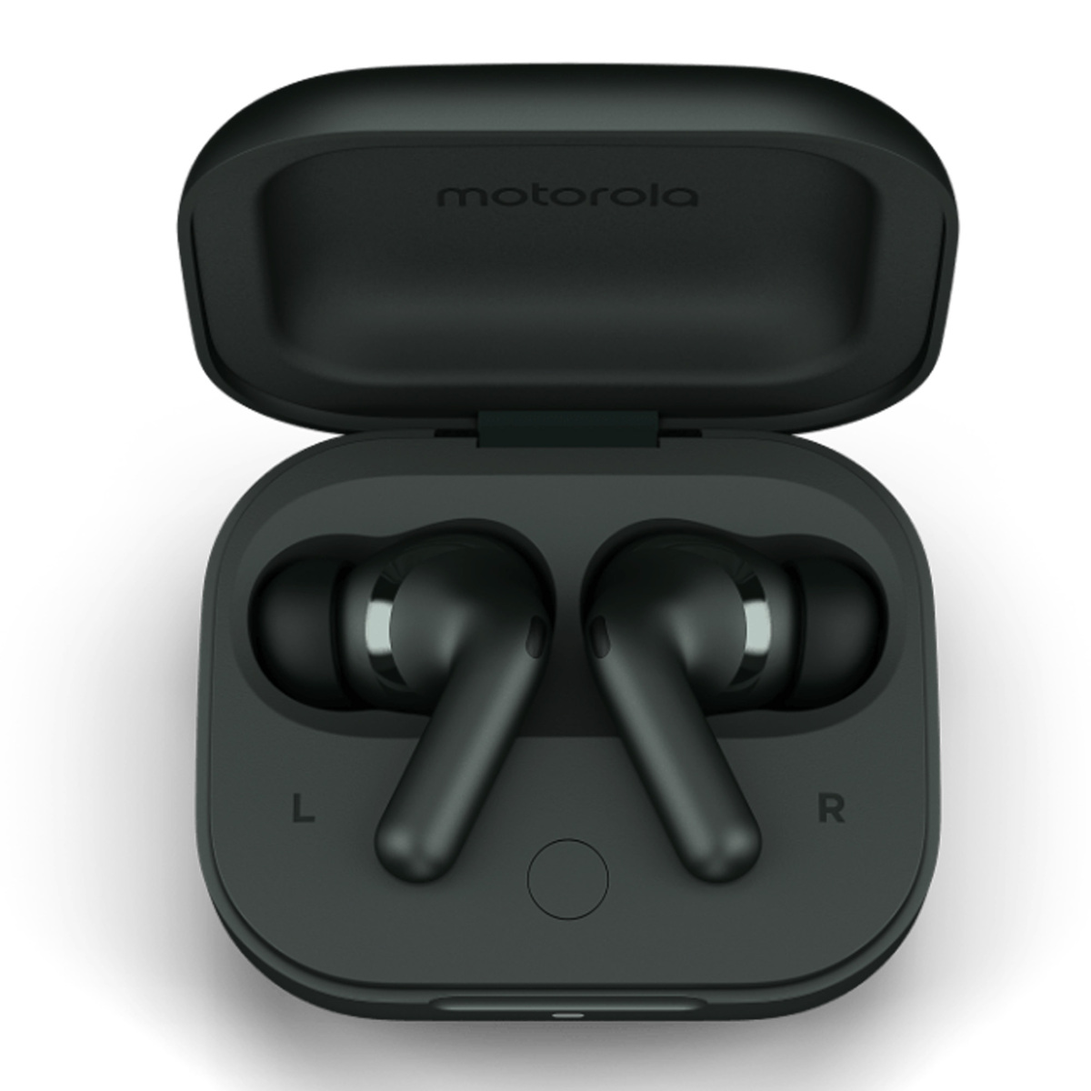 Motorola Moto Buds+ True Wireless Earbuds, Forest Grey, XT2441-1