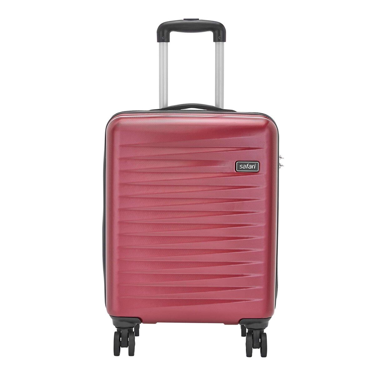 Safari 4Wheel Hard Trolley FIESTA 79cm Red Wine