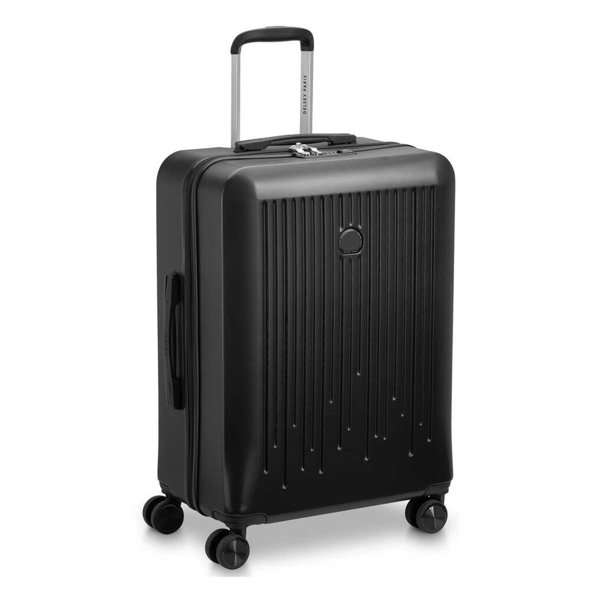 Delsey Christine Hard Trolley, 4 Double Wheels, 55 cm, Black