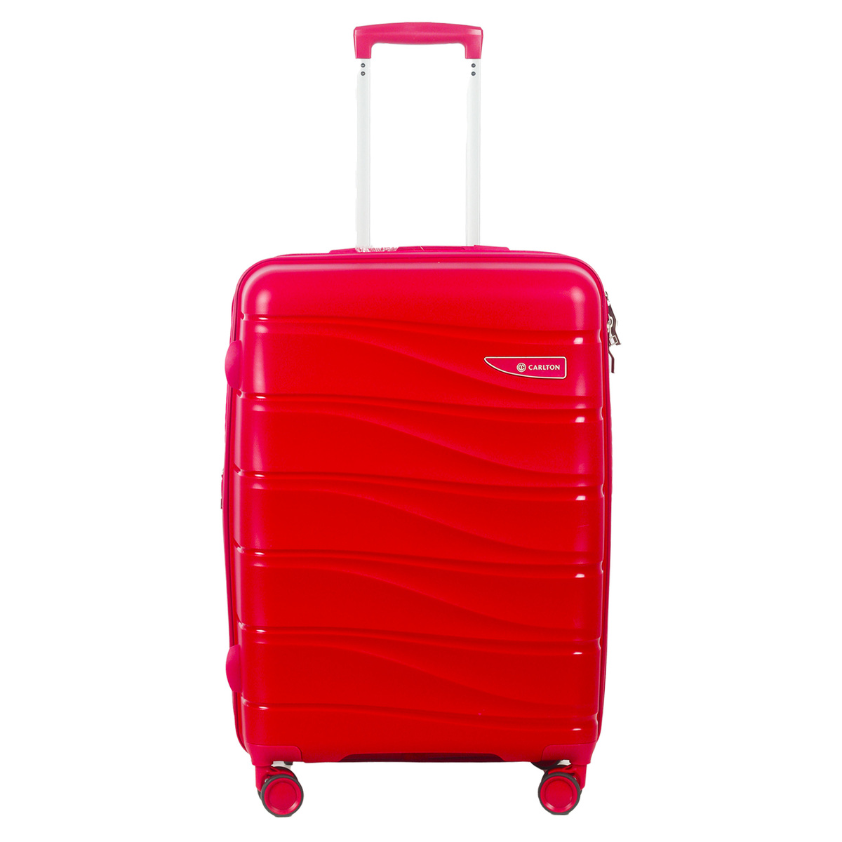 Carlton Olympus 4 Wheel Hard Trolley 55cm Rose Red