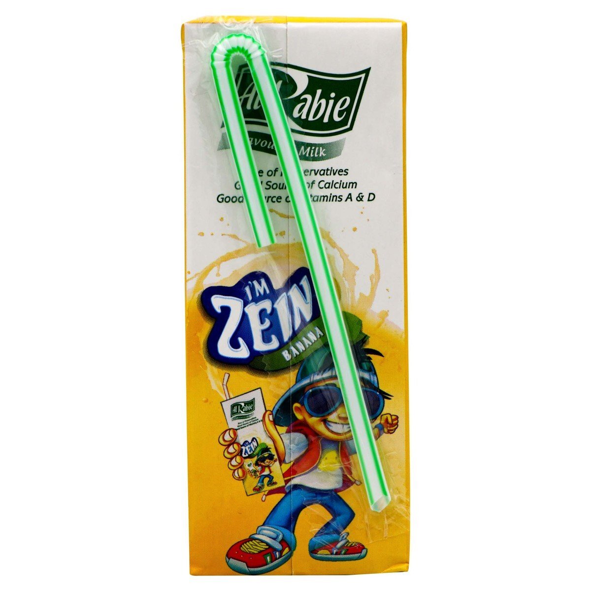 Al Rabie I'm Zein Banana Flavoured Milk 18 x 185 ml