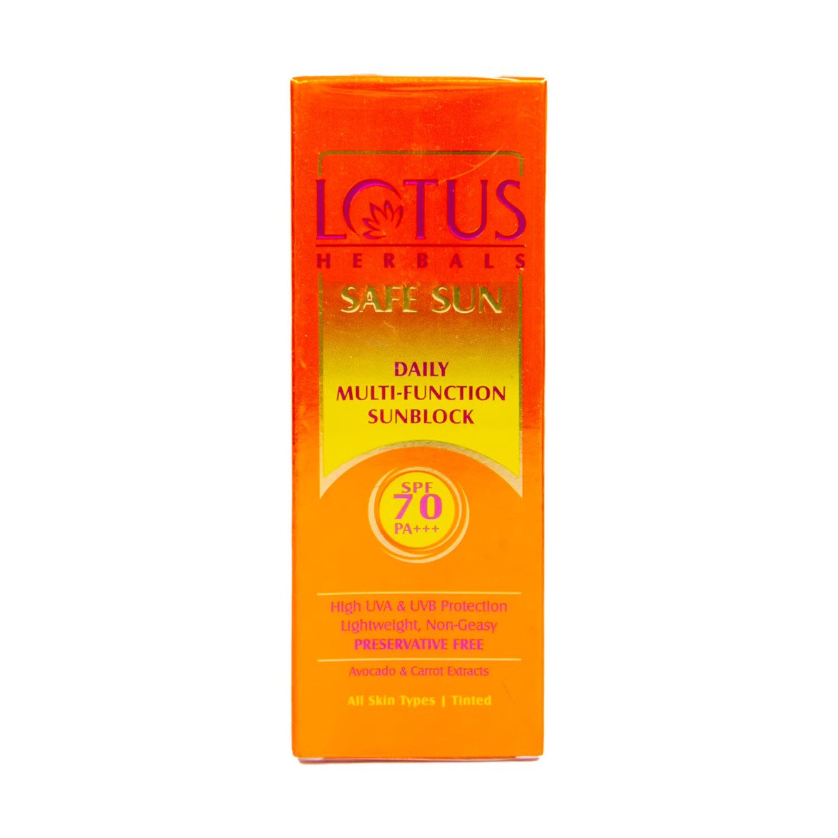 Lotus Safe Sun Daily Multi-Function Sunblock SPF 70 2 x 60 g