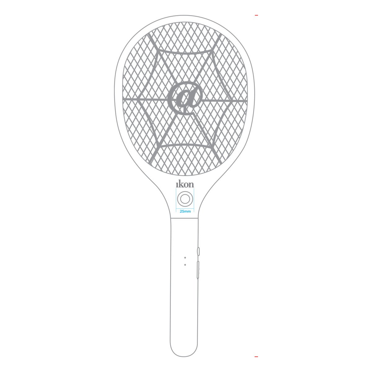 Ikon Rechargeble Fly Swatter, 3-Layer Mesh, IK-CF118