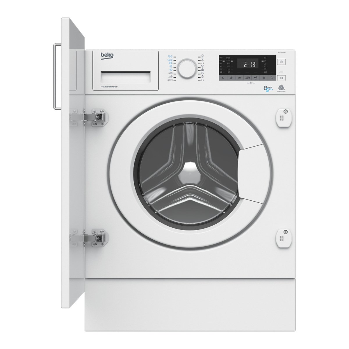 Beko Front Load Washer & Dryer, 8/5Kg , 1400 RPM, White, HITV8733BO