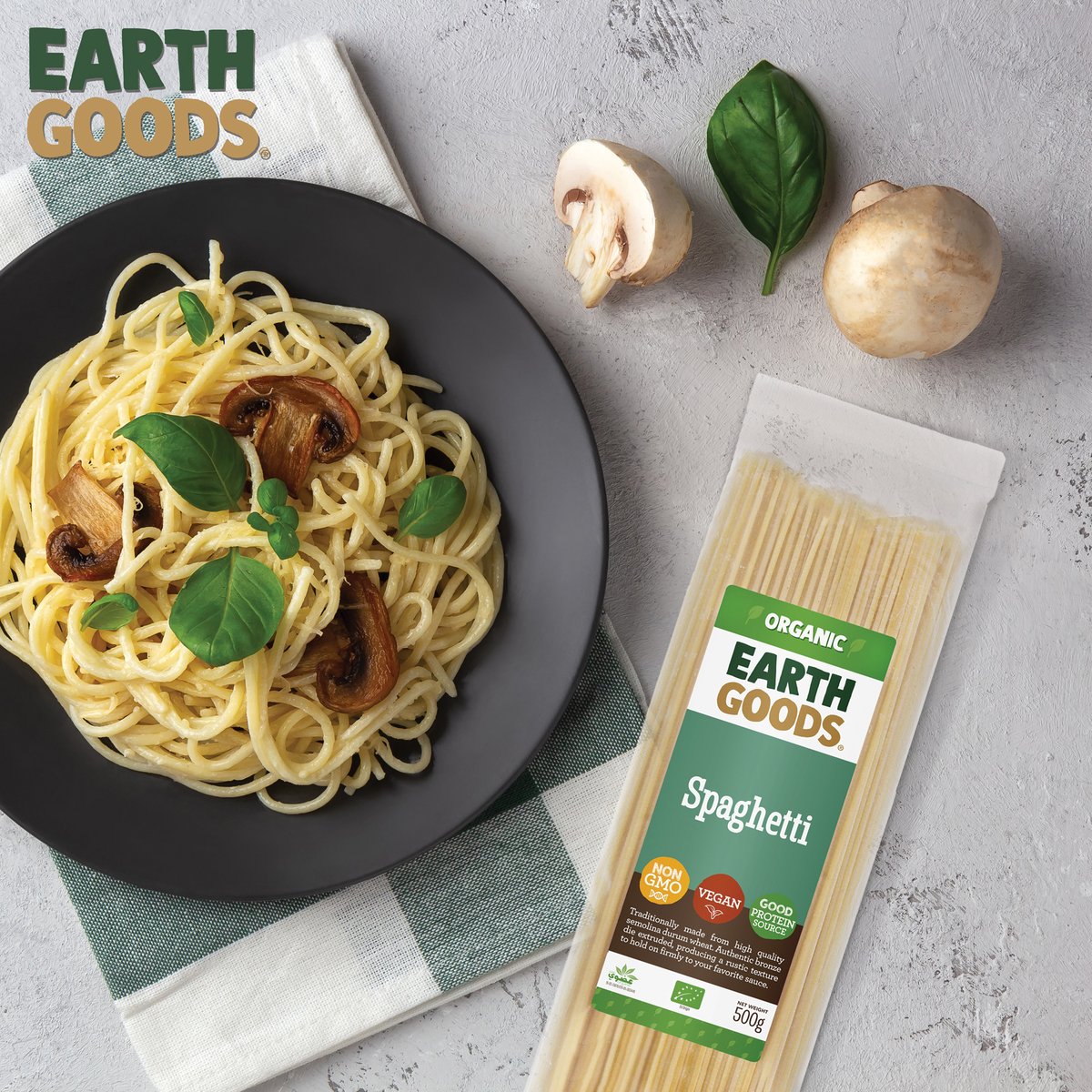 Earth Goods Organic Whole Wheat Spaghetti 500 g