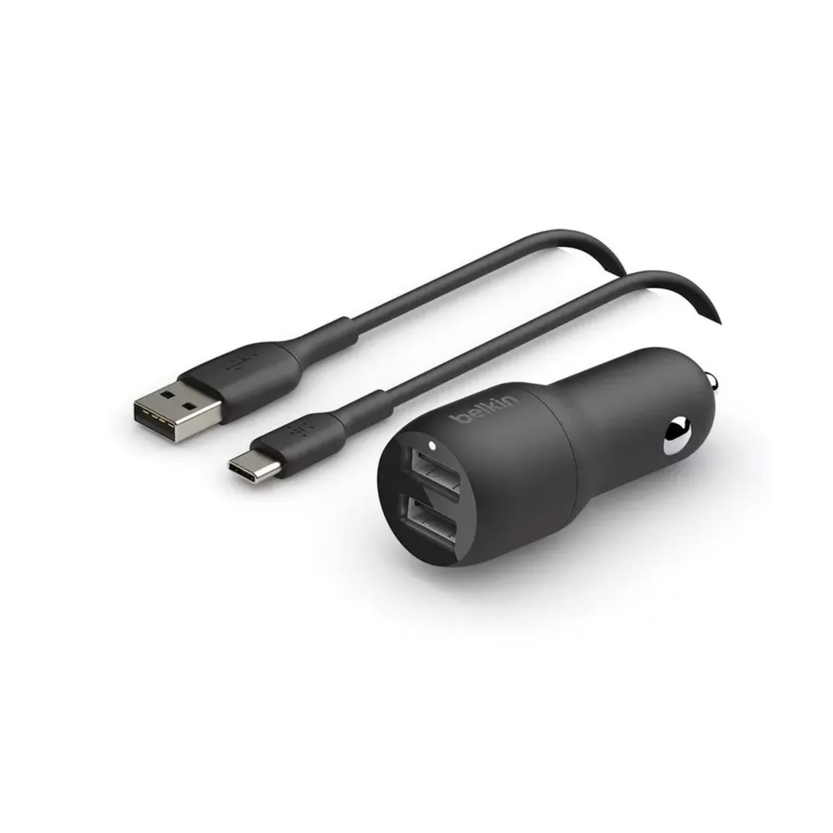 Belkin Dual USB-A Car Charger  2x12W,CCB001BTBK