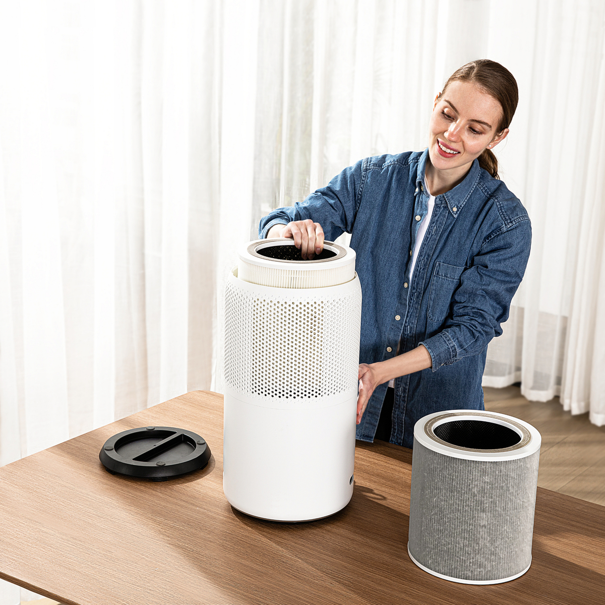 Levoit Smart Air Purifier, 83m² Room Coverage, White, Core 400S