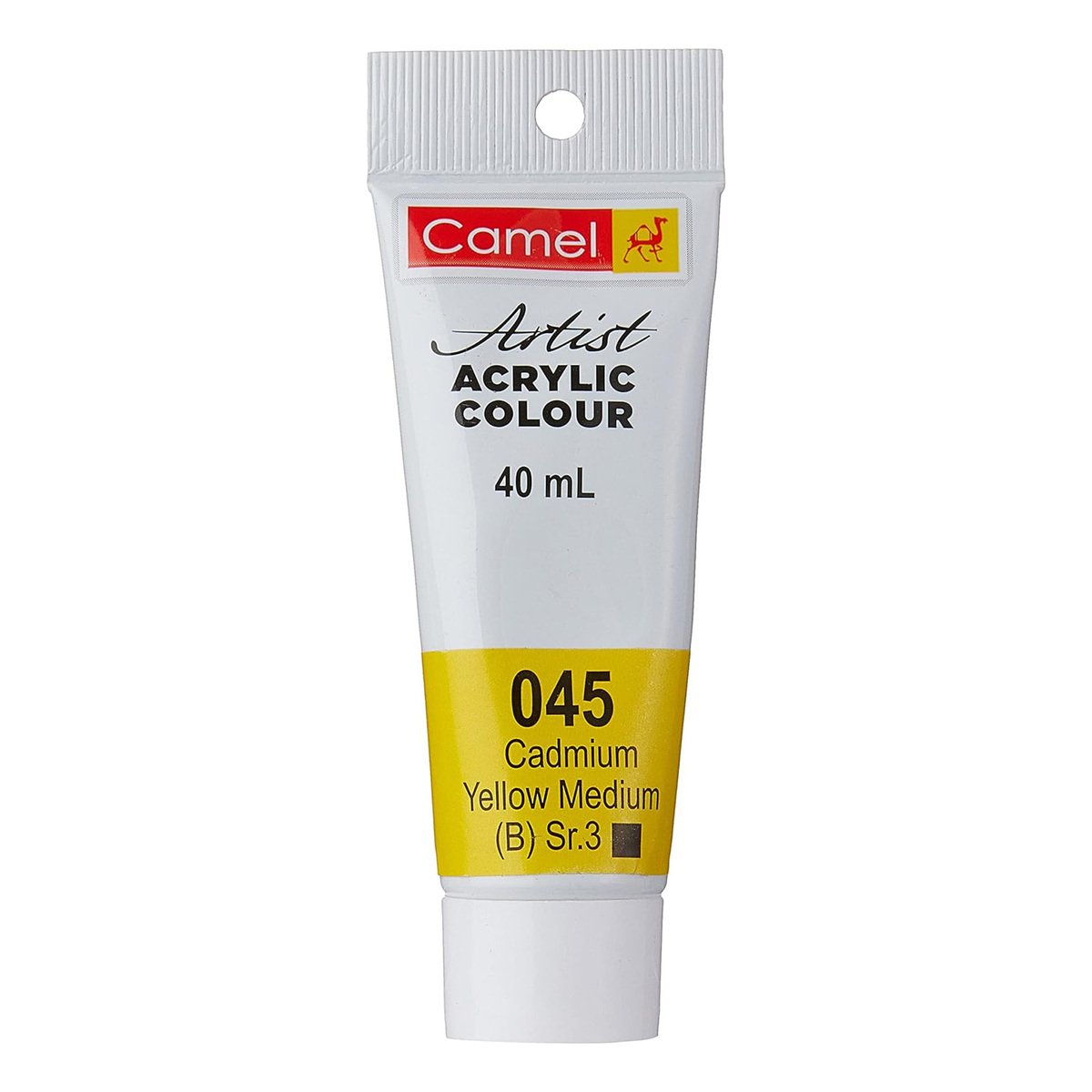 Camel Artist Acrylic Colour, 40 ml, Series 3, 045 Cadmium Yellow Medium