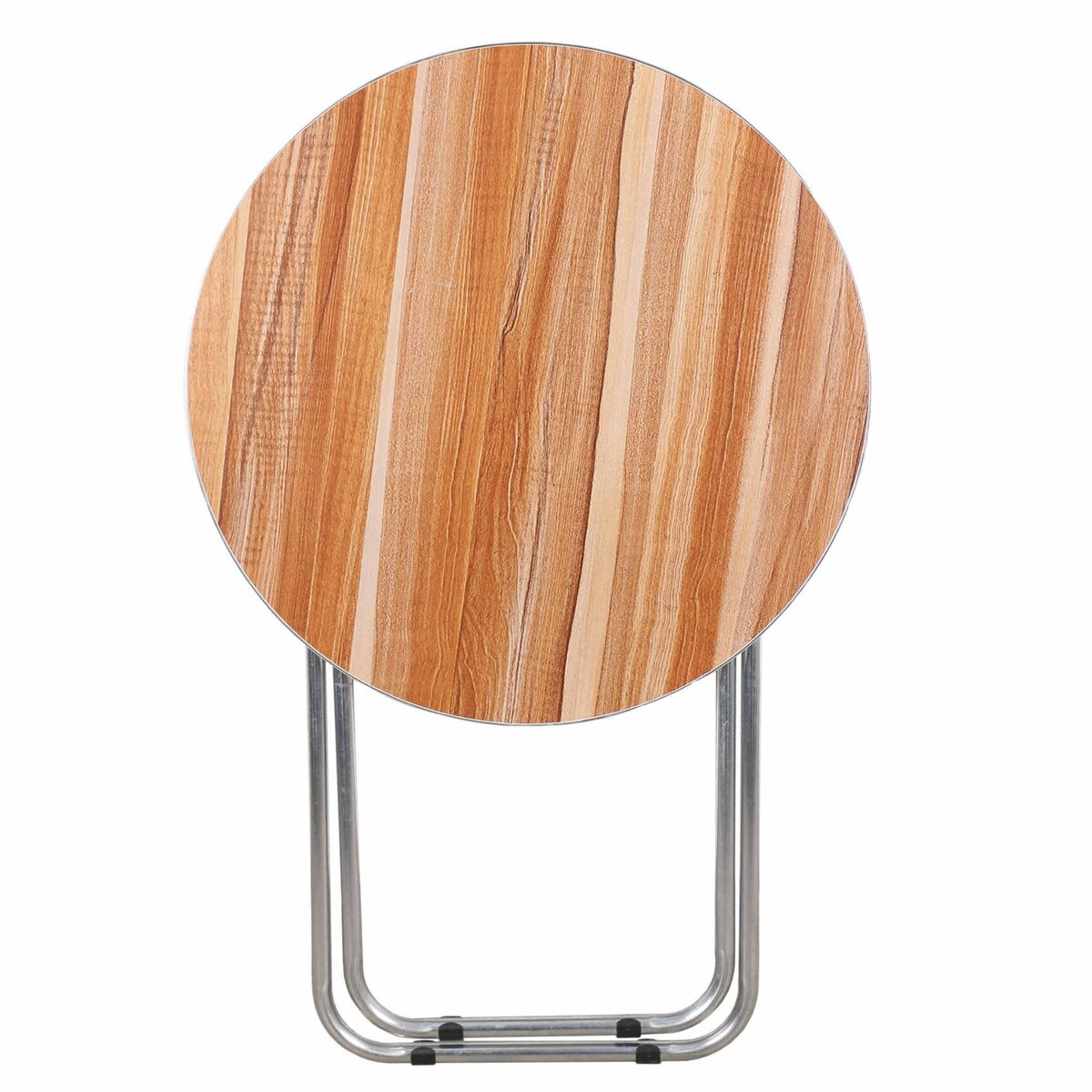 GTT Wooden Round Folding Table with Metalic Stand, WT5245