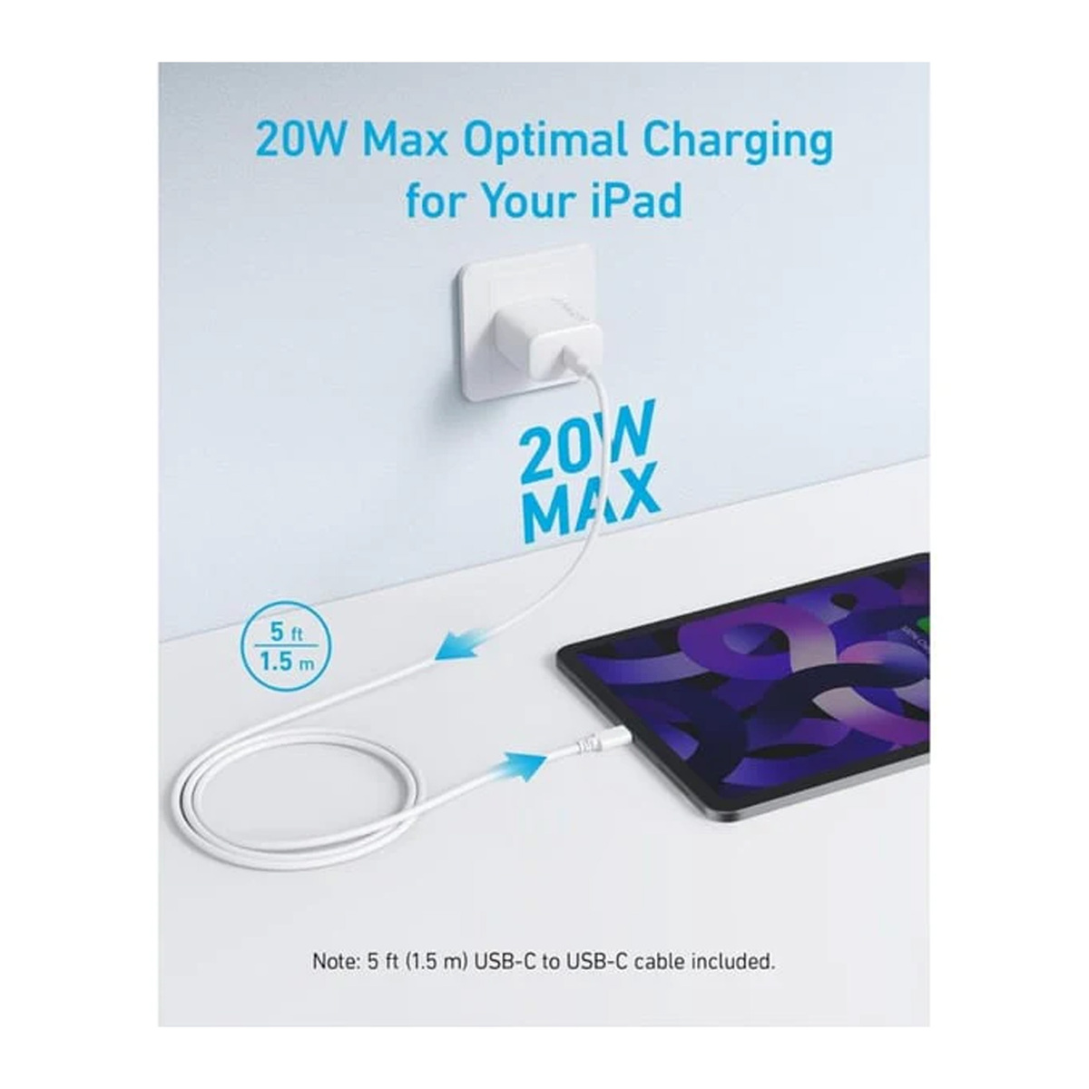 Anker Charger 20W + USB-C Cable B2347K21