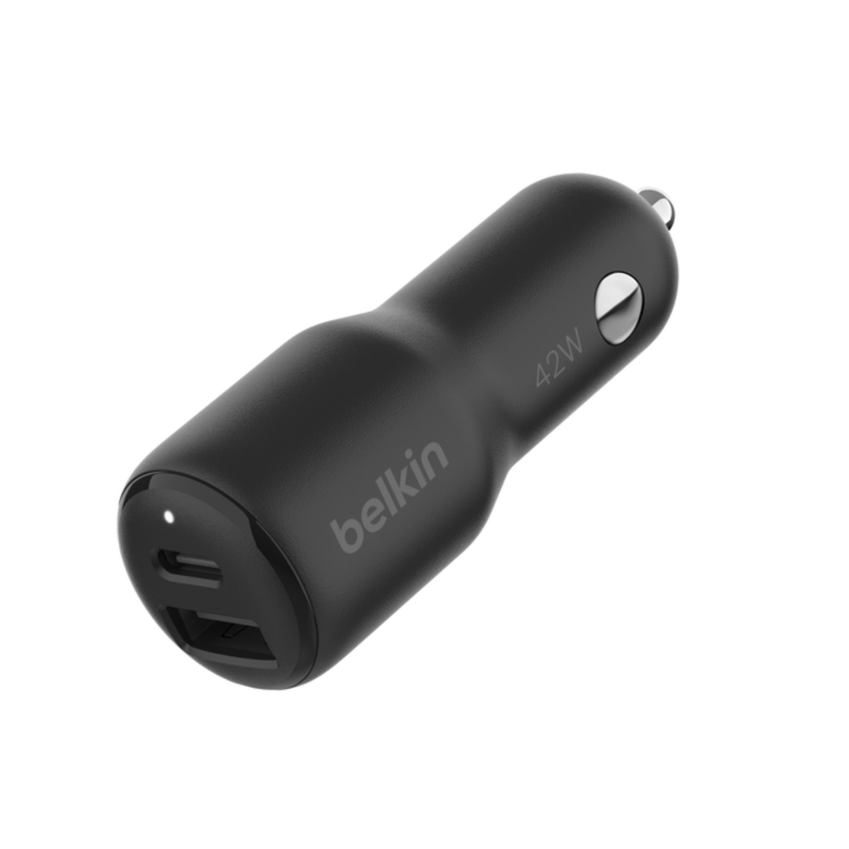 Belkin BoostCharge Dual Port Car Charger, 30W + 12W, Black, CCB005BT