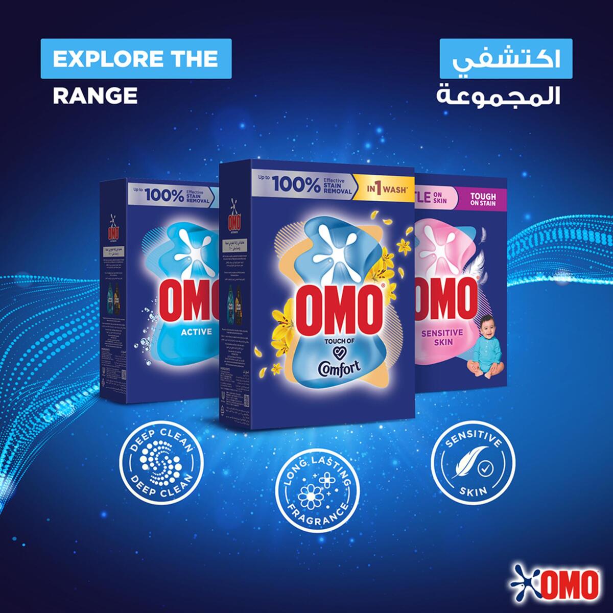 Omo Semi-Automatic Laundry Detergent Powder, Touch of Comfort 6 kg