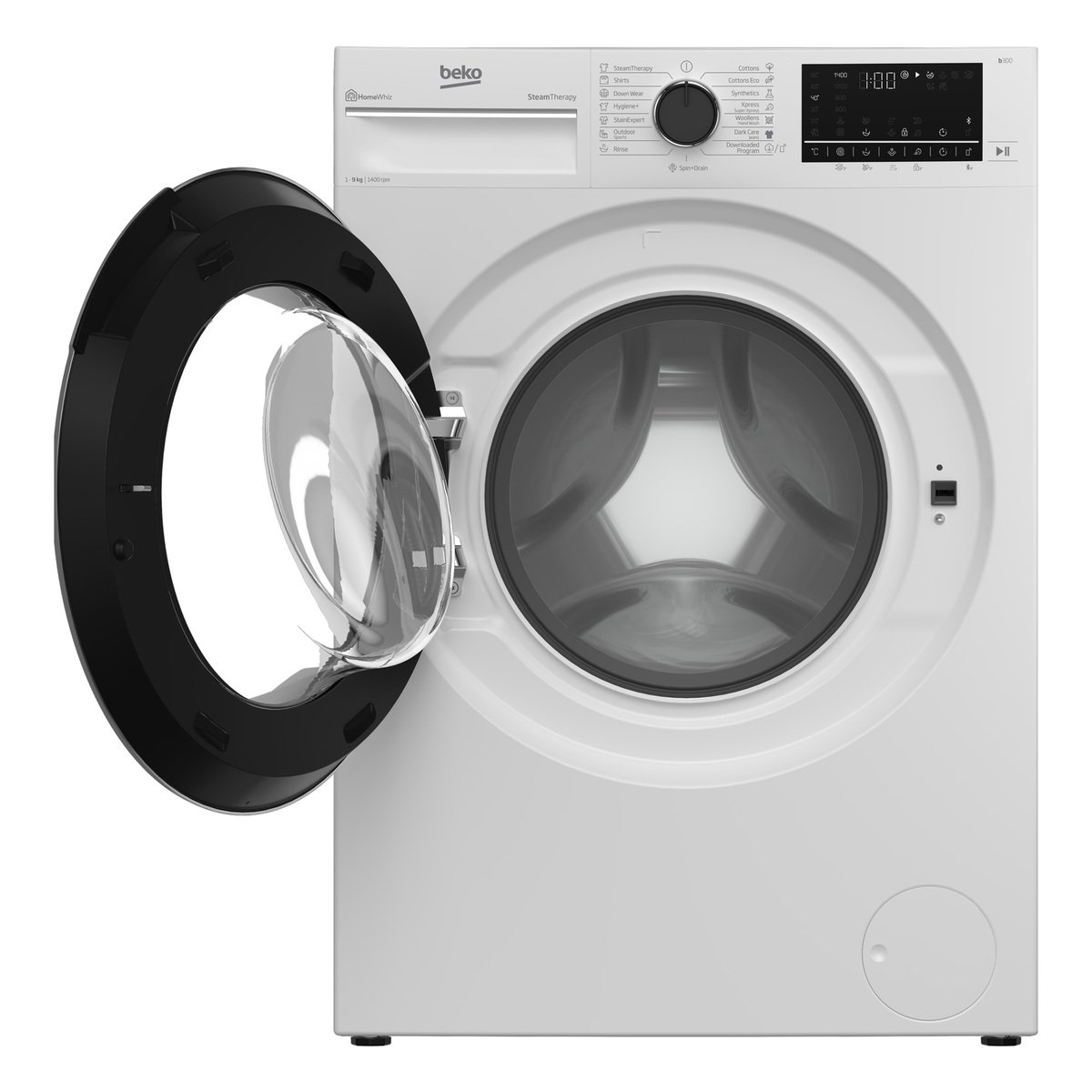 Beko Front Load Washing Machine, 9 Kg, 1400 RPM, White, WTV9314XW