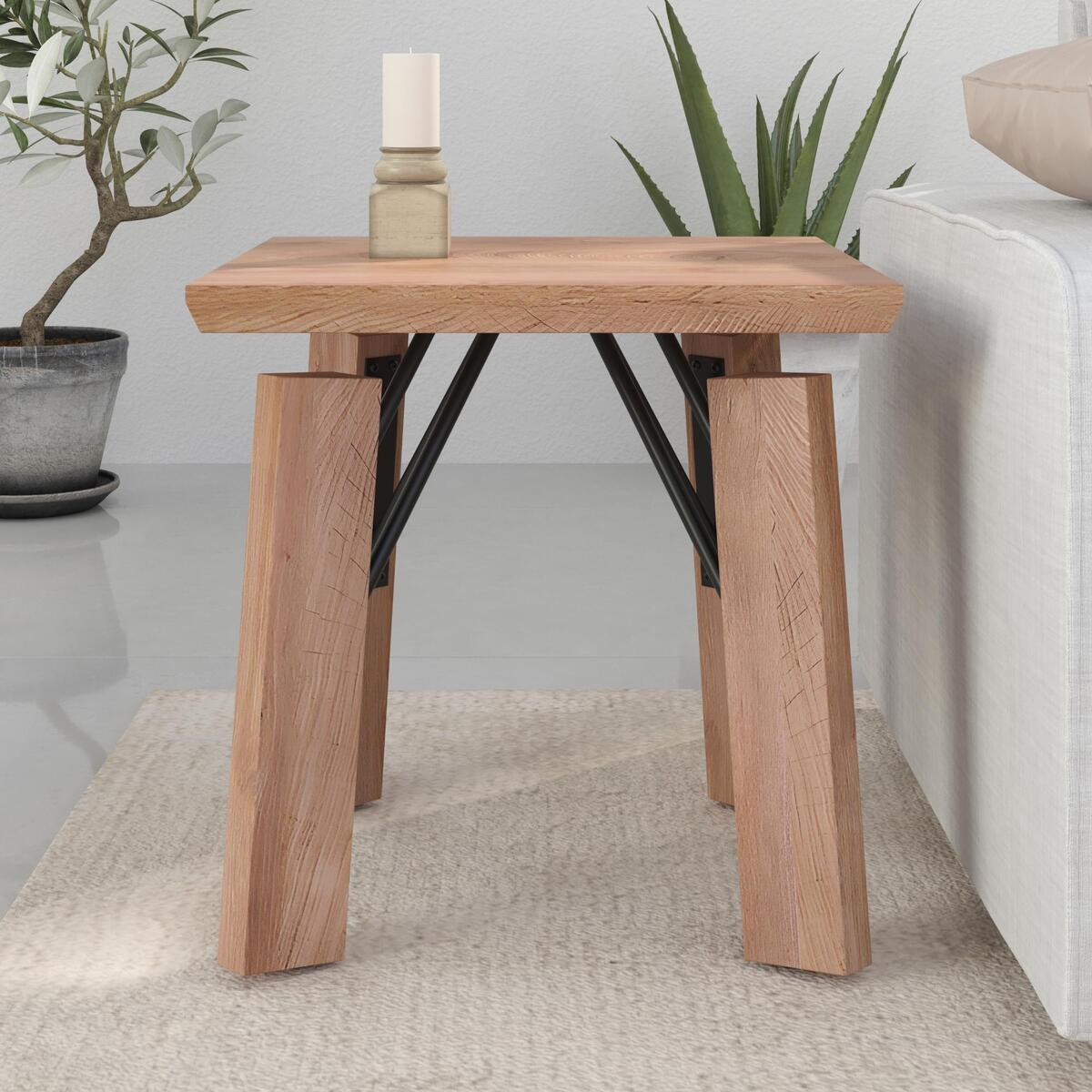 Home Canvas Natural Side Table QJ-464-ET