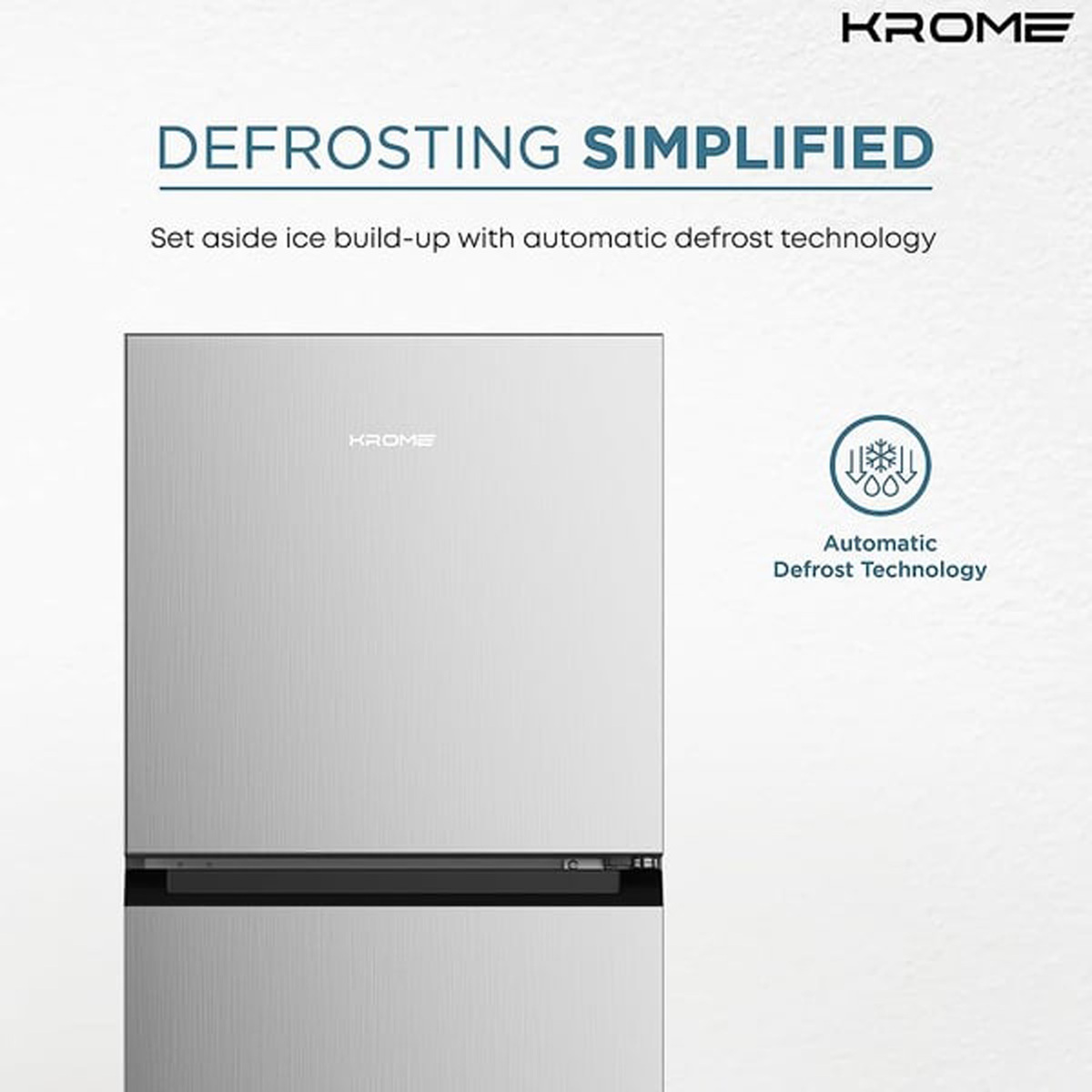 Krome Refrigerator KR-REF370T 370 Litre