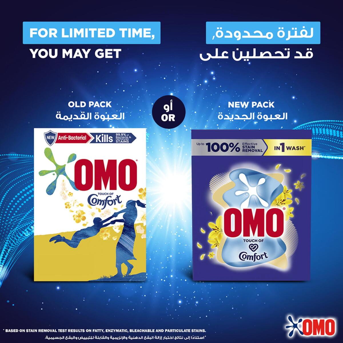 Omo Automatic Laundry Detergent Powder, Touch of Comfort 3 kg