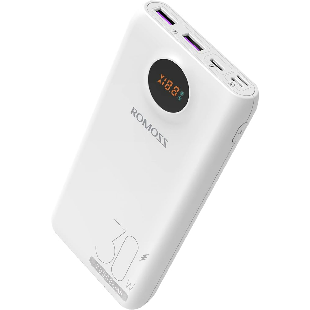 Romoss 20000 Mah Powerbank, 30W, White, SW20S PRO