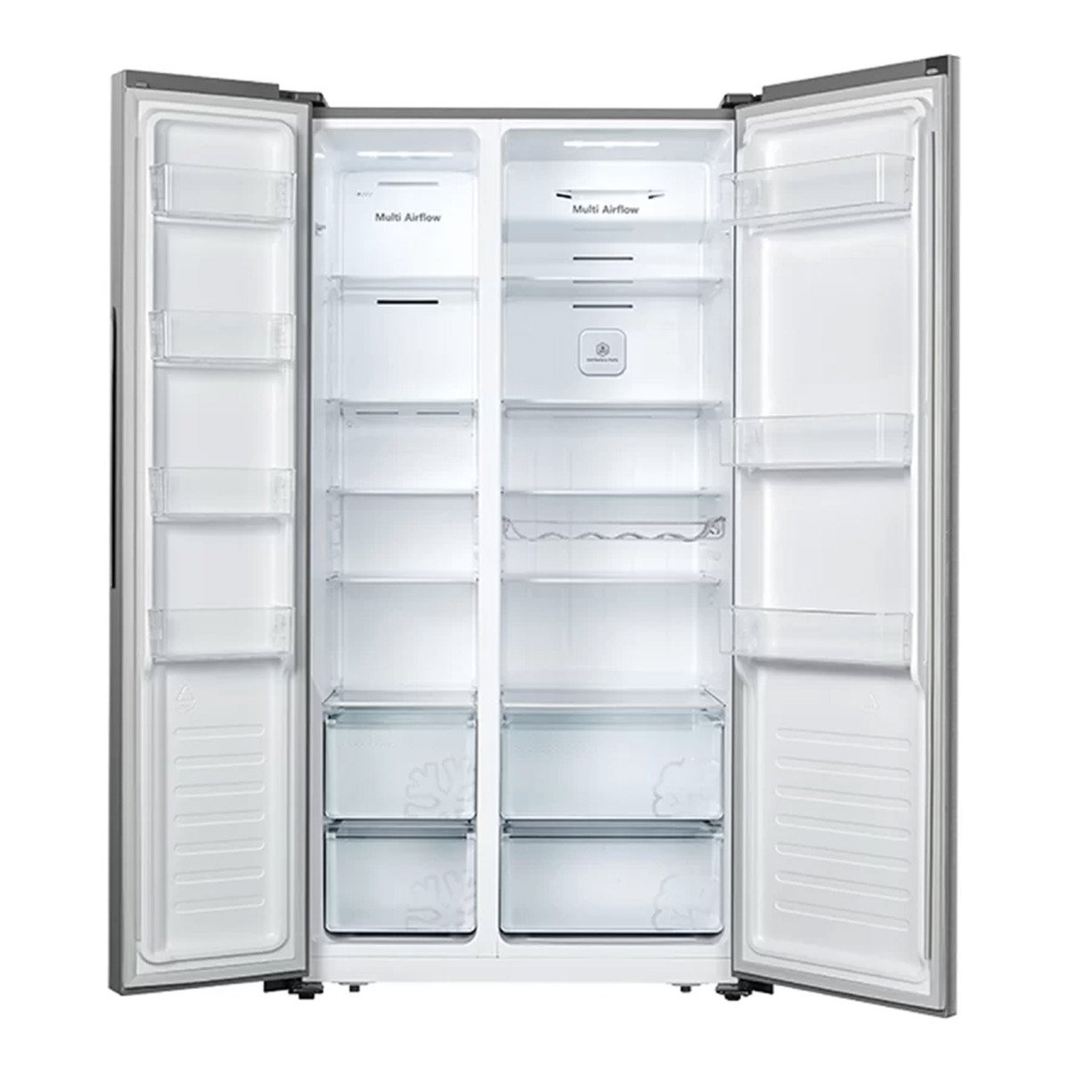 Hisense Side-By-Side Refrigerator, 509 L, Stainless Steel, RS67W2NQ