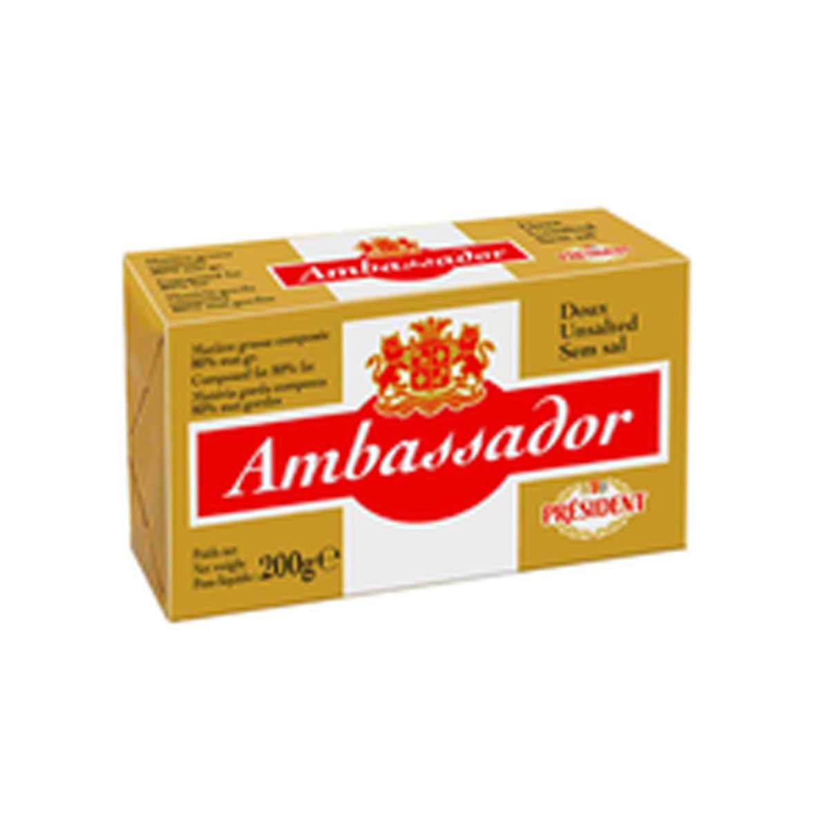 President Ambassador Unsalted Butter 200g