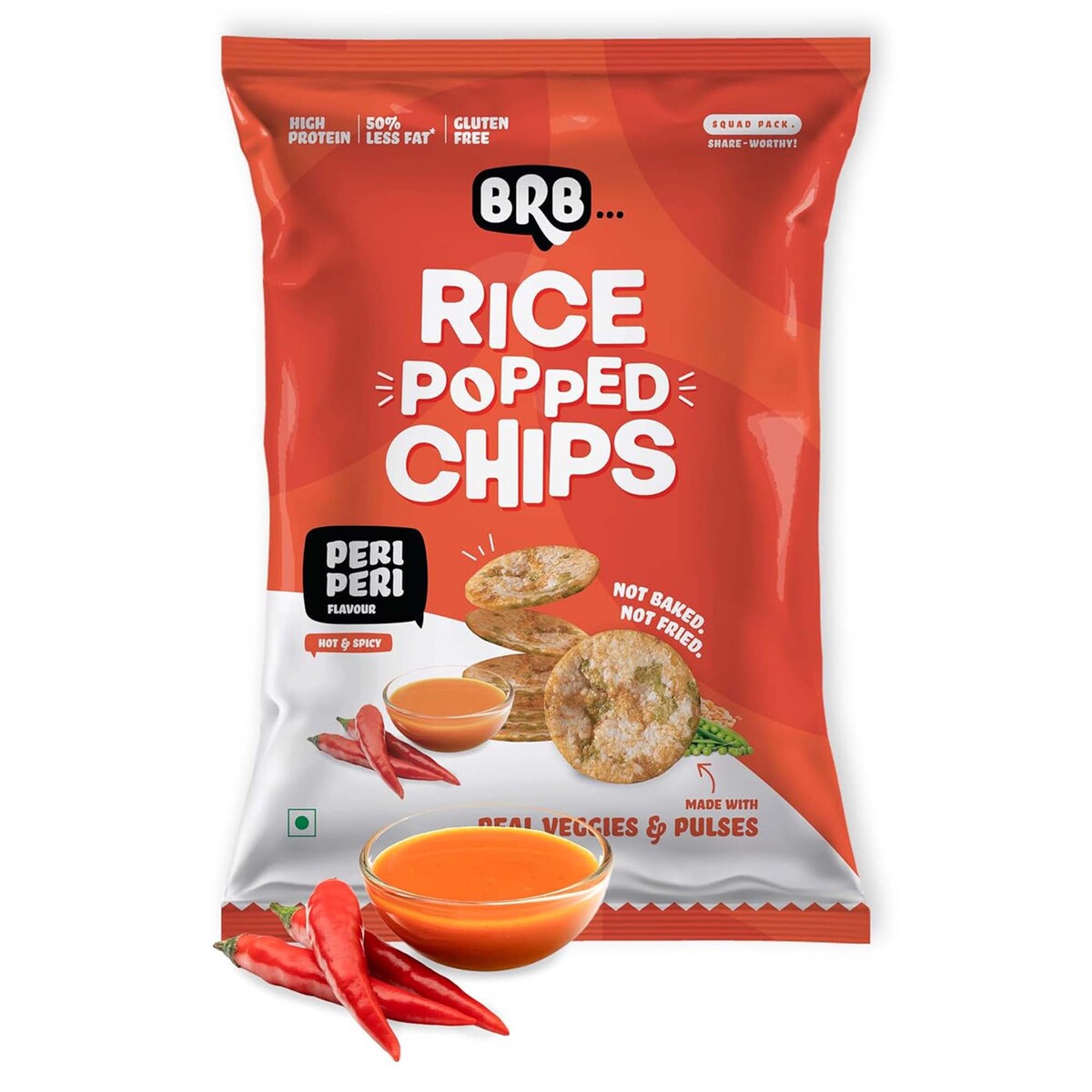 BRB Peri-Peri Rice Popped Chips 48 g