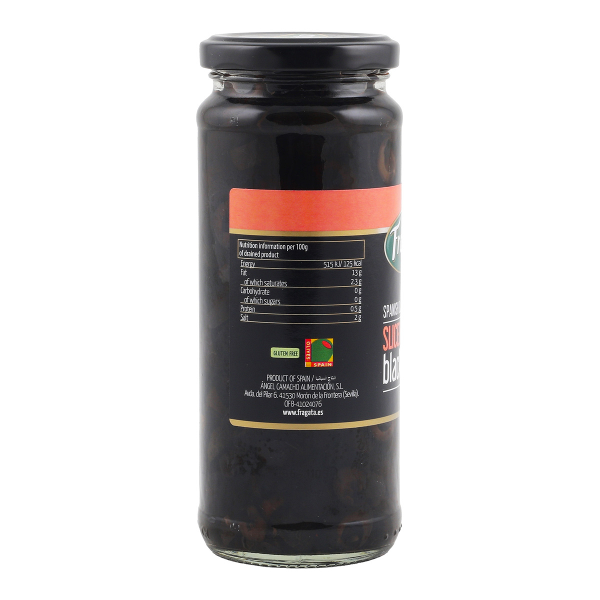 Fragata Spanish Black Olives Sliced 340 g