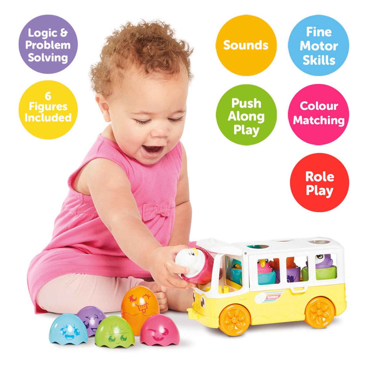 Tomy Toomies Egg Bus, Multicolor, E73098C