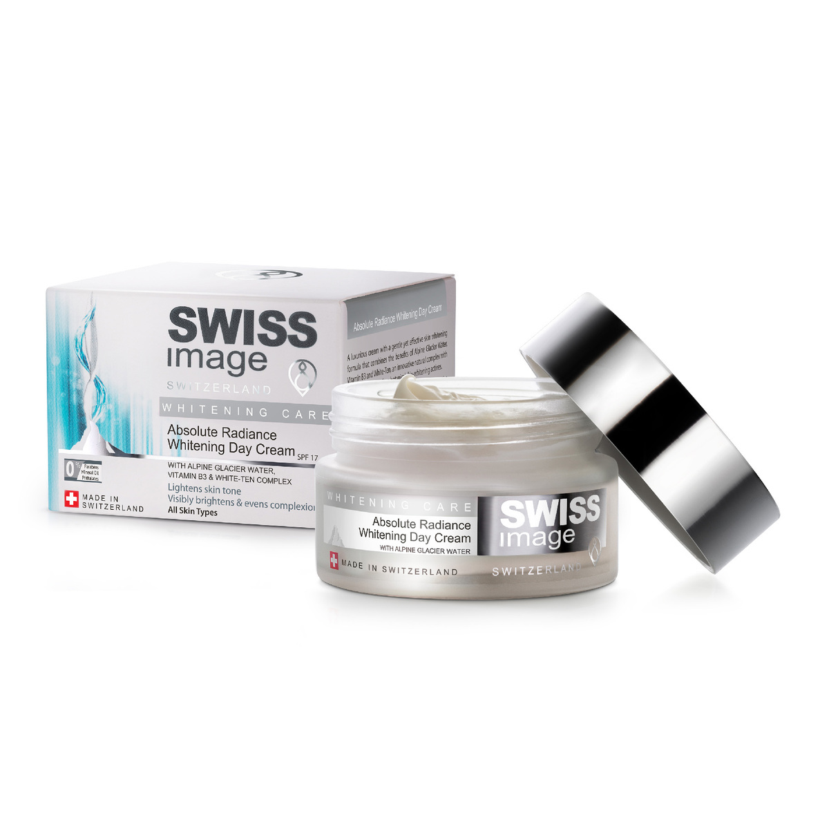 Swiss Image Absolute Radiance Whitening Face Wash 200 ml + Day Cream 50 ml